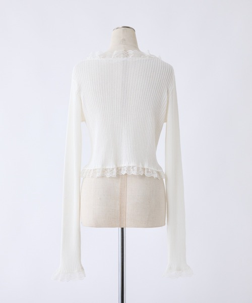 「one after another NICE CLAUP」 カーディガン FREE ブラック レディース_画像6