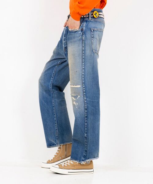 パンツ AAR加工 ストレートデニムパンツ メンズの画像