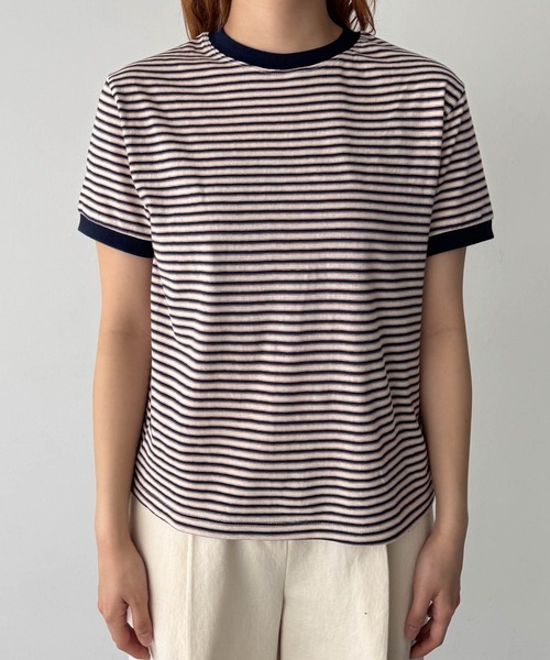 「CANAL JEAN」 「El mar」半袖Tシャツ ONE SIZE ネイビー レディース_画像8