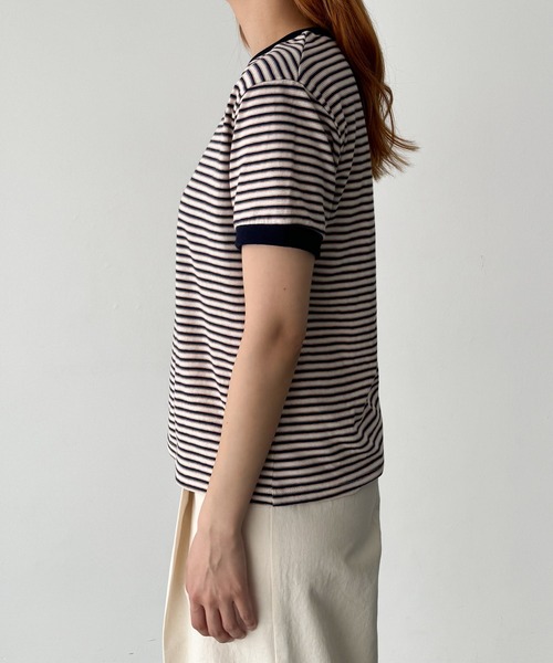 「CANAL JEAN」 「El mar」半袖Tシャツ ONE SIZE ネイビー レディース_画像9