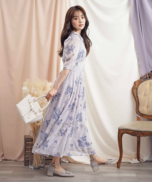 「NOELA」 半袖ワンピース M ベージュ レディース_画像9