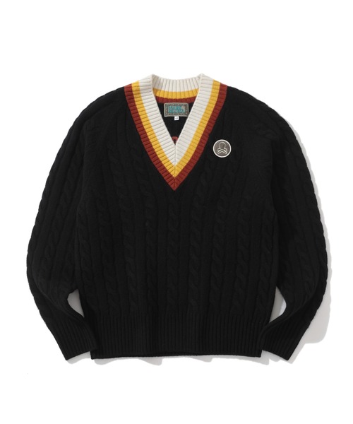 MARK&LONA（マークアンドロナ） セーター ニット York V-Neck Cable