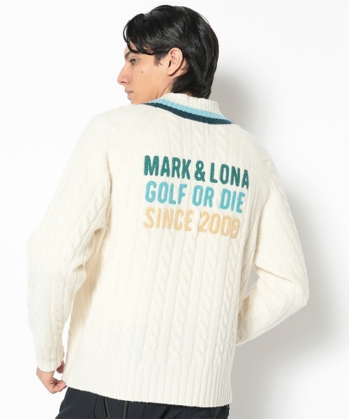 MARK&LONA（マークアンドロナ） セーター ニット York V-Neck Cable