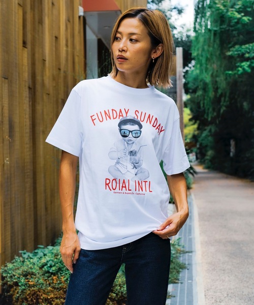「roial」 半袖Tシャツ LARGE オートミール メンズ_画像5