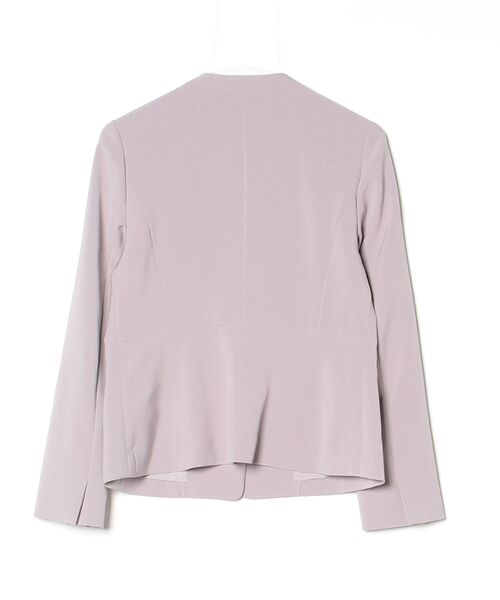 「index」 ノーカラージャケット 38 グレー レディース_画像2