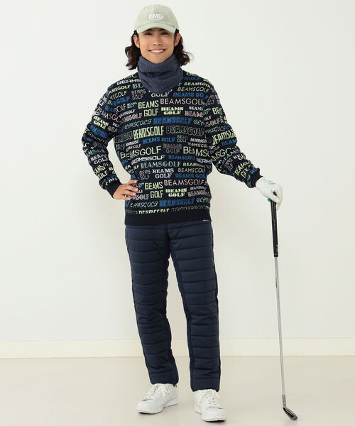 BEAMS GOLF（ビームス ゴルフ） 長袖ニット LARGE ネイビー メンズ