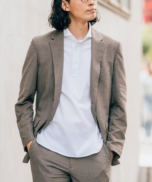 EDIFICE（エディフィス） テーラードジャケット LARGE カーキ メンズ