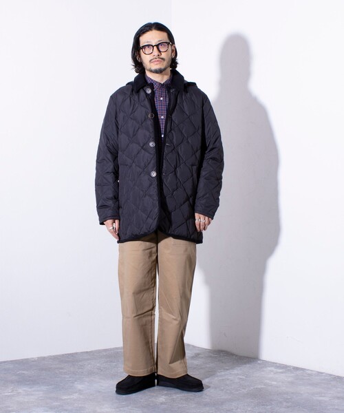 TAION（タイオン） ダウンジャケット M ブラック メンズ : ZOZOTOWN