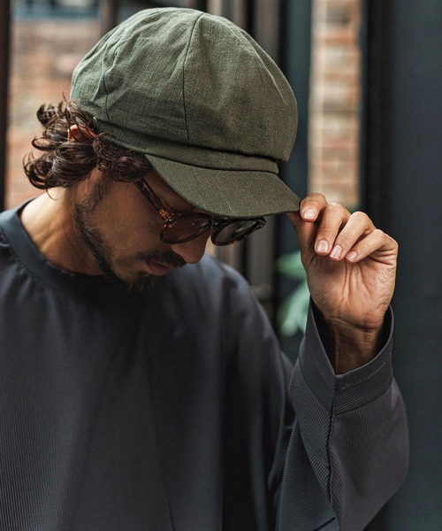 CAMBIO（カンビオ） 帽子 キャスケット mko13335- Cotton Linen