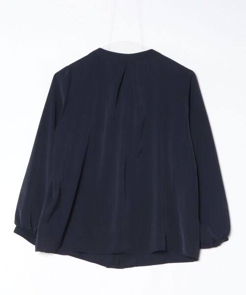 「7days Life Styling」 長袖ブラウス S ネイビー レディース_画像2