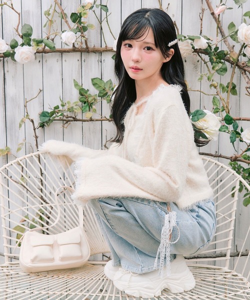 OLIVE des OLIVE（オリーブデオリーブ） カーディガン spring color