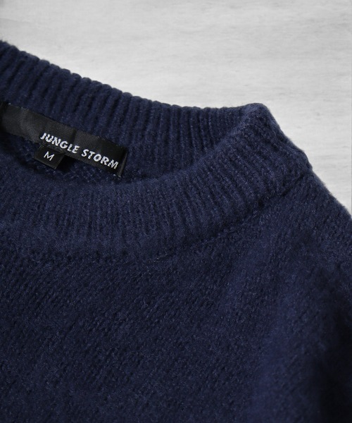 「JUNGLE STORM」 長袖ニット M オフホワイト メンズ_画像6