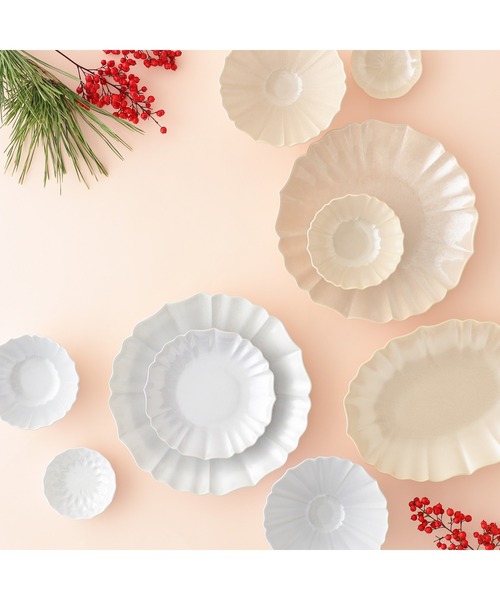 Francfranc（フランフラン） 食器 美濃焼 結晶釉 プレート S