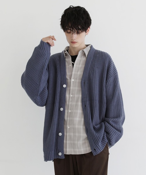 「ASTRONOMY」 「MSG」ニットカーディガン X-LARGE グリーン メンズ_画像5