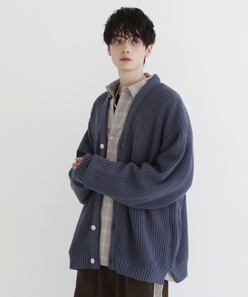 「ASTRONOMY」 「MSG」ニットカーディガン X-LARGE グリーン メンズ_画像7