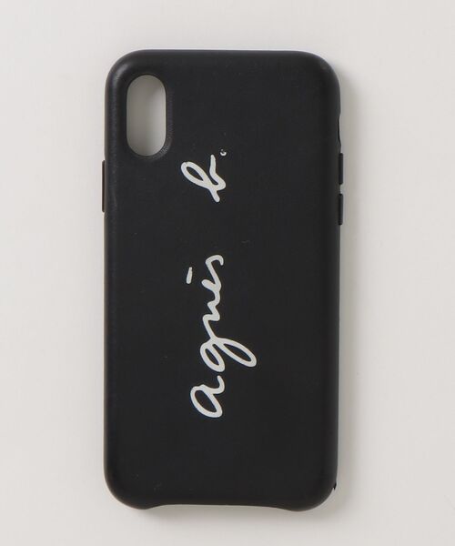 agnes b.（アニエスベー） モバイルケース・カバー - ブラック