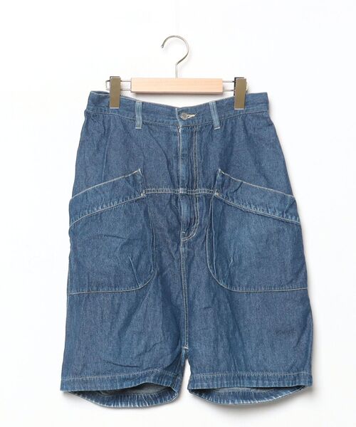 ふっく　デニムハーフパンツ2点　ブルー　ブラック FRAPBOIS（フラボア） デニムハーフパンツ 0 ブルー レディース