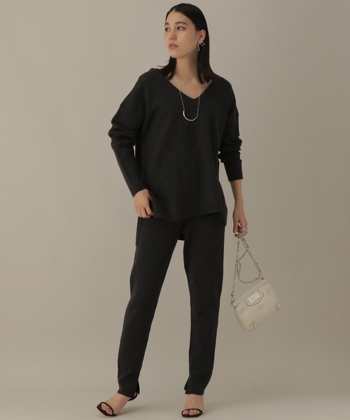 「Chaos」 長袖ニット FREE チャコールグレー レディース_画像2