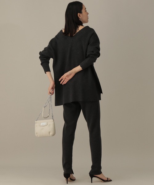 「Chaos」 長袖ニット FREE チャコールグレー レディース_画像3