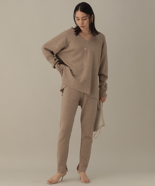 「Chaos」 長袖ニット FREE チャコールグレー レディース_画像7