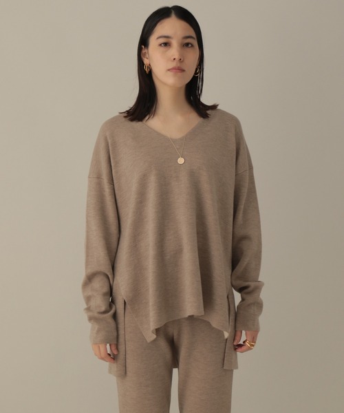 「Chaos」 長袖ニット FREE チャコールグレー レディース_画像8