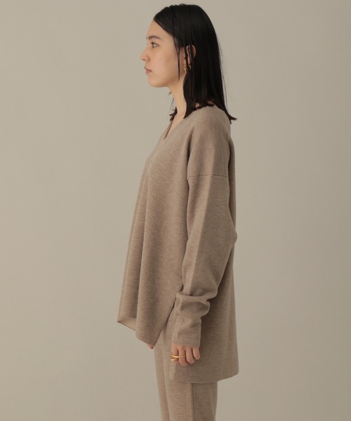 「Chaos」 長袖ニット FREE チャコールグレー レディース_画像9