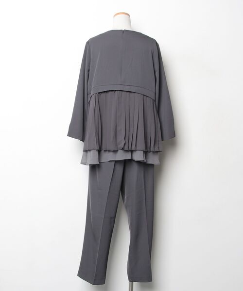 「RUIRUE BOUTIQUE」 セットアップ 3L チャコール レディース_画像2