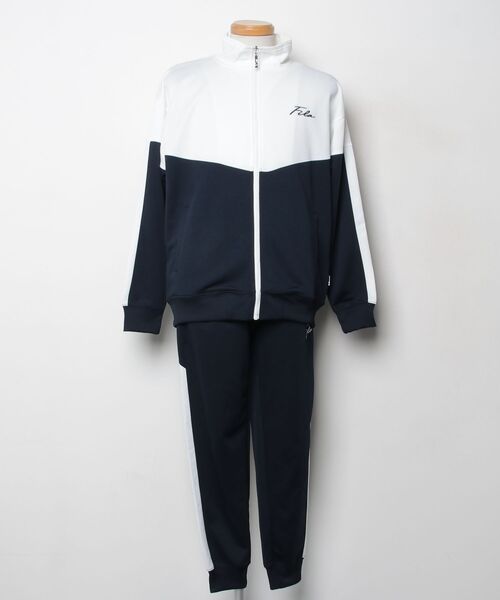 FILA（フィラ） セットアップジャージ L ネイビー メンズ : ZOZOTOWN