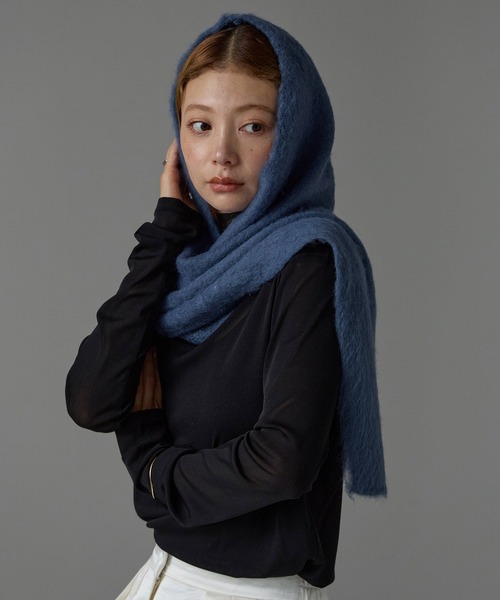 「r.」 マフラー FREE クリーム レディース_画像7