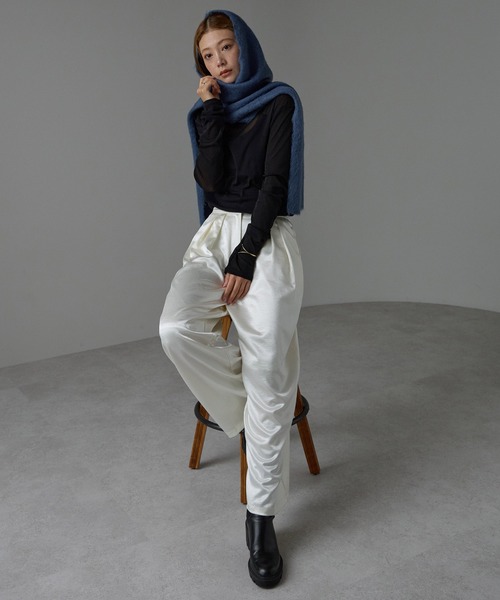 「r.」 マフラー FREE クリーム レディース_画像9