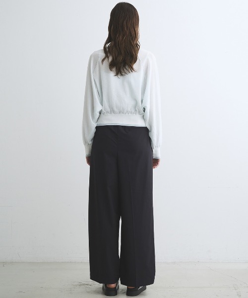 three dots（スリー ドッツ） カーディガン ダブルレイヤー