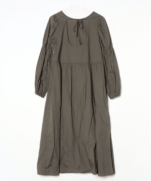 「w closet」 長袖ワンピース FREE グリーン レディース_画像2