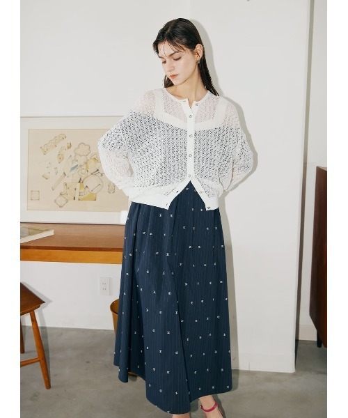 「COEL」 ニットカーディガン FREE ブラック レディース_画像2