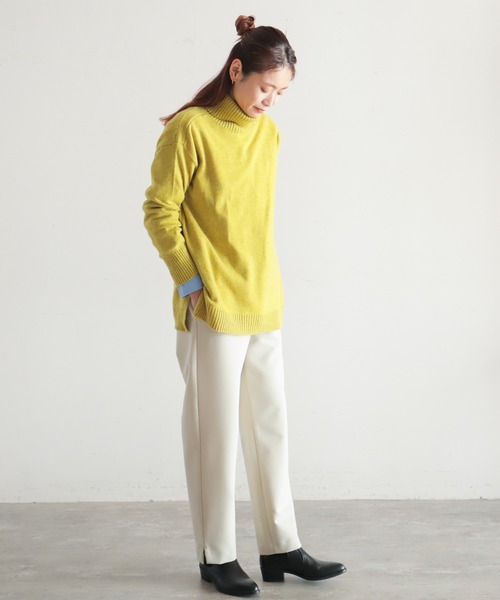 「NOMBRE IMPAIR」 タートルネックニット FREE グリーン レディース_画像9