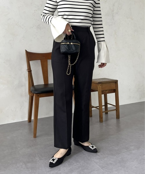 「prose verse」 スラックス - ブラック レディース_画像2