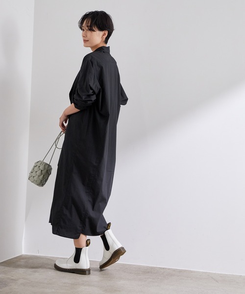 77circa ワンピース　新品 77circa（ナナナナサーカ） シャツワンピース FREE ブラック