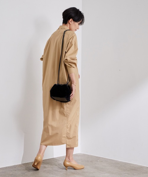 77circa ワンピース　新品 77circa（ナナナナサーカ） シャツワンピース FREE ブラック