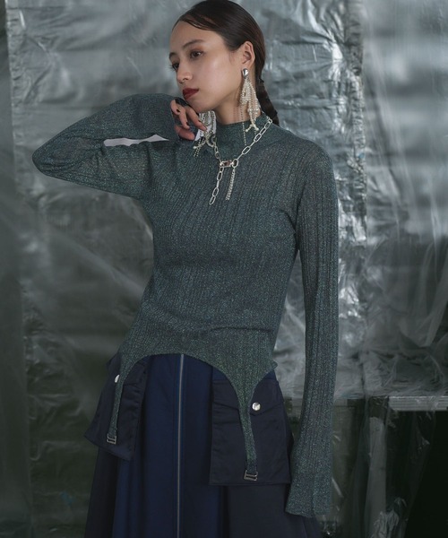 「HARE」 長袖ニット FREE ブラック レディース_画像5