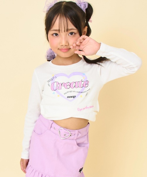 ANAP kids（アナップキッズ） tシャツ クロスデザイントップス キッズ