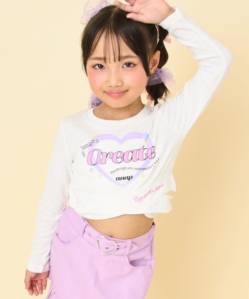 ANAP kids（アナップキッズ） tシャツ クロスデザイントップス キッズ