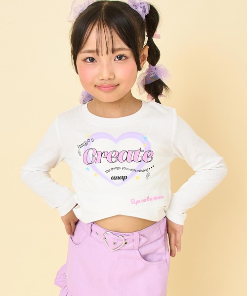 ANAP kids（アナップキッズ） tシャツ クロスデザイントップス キッズ