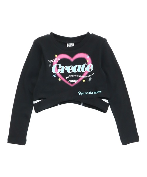 ANAP kids（アナップキッズ） tシャツ クロスデザイントップス キッズ