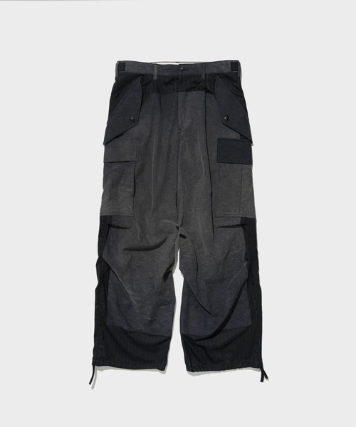 ワイドパンツ カーゴパンツ 「KHOKI / コッキ」Combination Military Pants メンズの画像