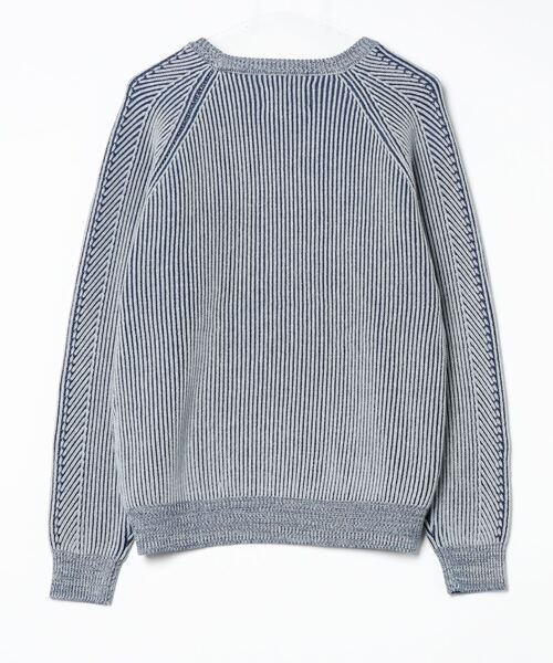 「The DUFFER of ST.GEORGE」 長袖ニット MEDIUM ライトインディゴブルー メンズの画像