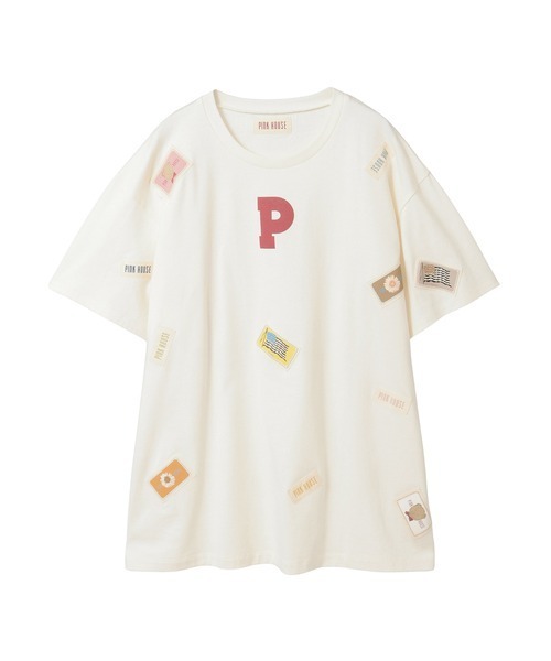 PINK HOUSE（ピンクハウス） チュニック Pロゴ＆ネームワッペン使い