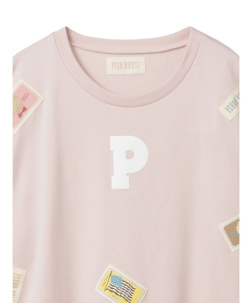 PINK HOUSE(ピンクハウス) チュニック Pロゴ&ネームワッペン使い PINK HOUSE(ピンクハウス) チュニック Pロゴ&ネームワッペン使い