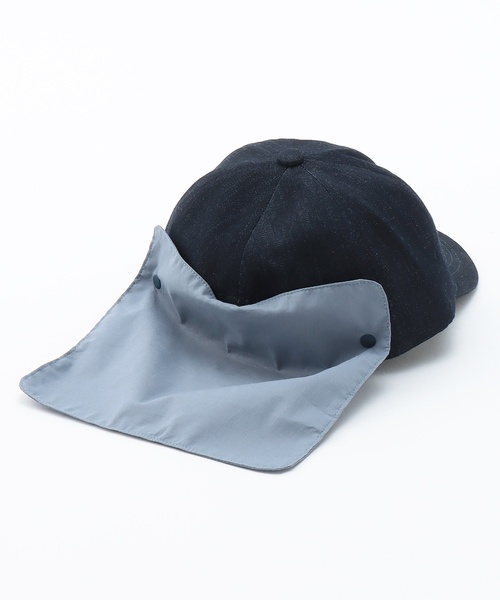 yori UVカットリボンキャップ ネイビー petit main キャップ 帽子 日よけ 紫外線カット 「UV加工」日よけ