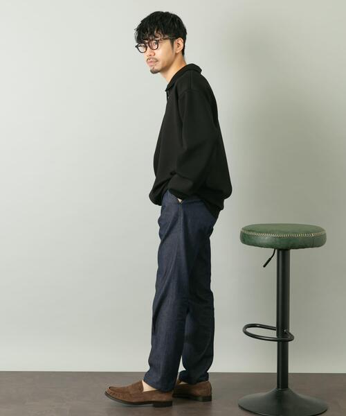 「URBAN RESEARCH ROSSO MEN」 長袖Tシャツ LARGE ネイビー メンズ_画像2