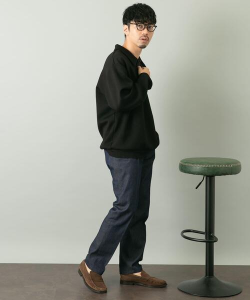 「URBAN RESEARCH ROSSO MEN」 長袖Tシャツ LARGE ネイビー メンズ_画像5