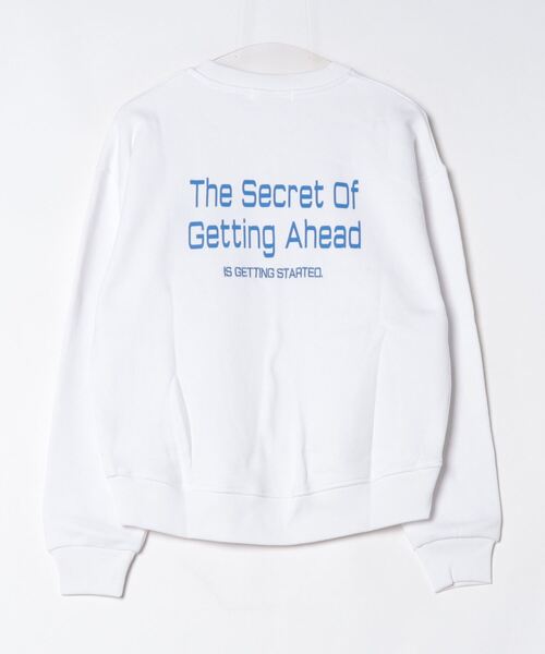 「＋81BRANCA」 スウェットカットソー FREE ネイビー レディースの画像